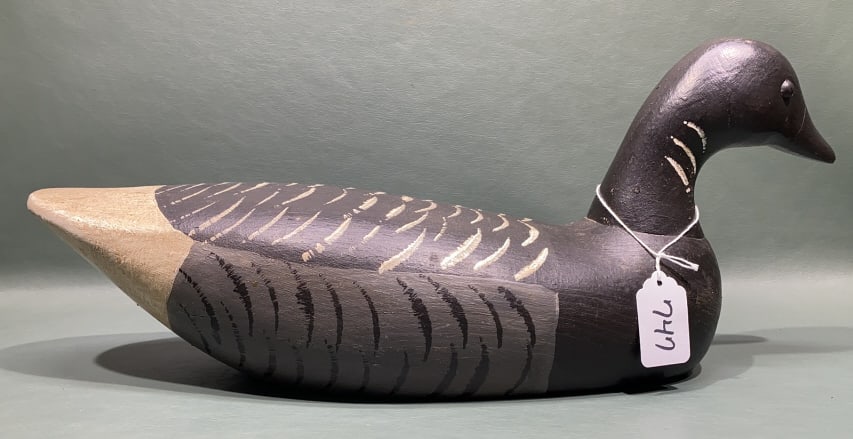 CONTEMPORARY FLAT BOTTOM BRANT DECOY: 16 1/2" LONG