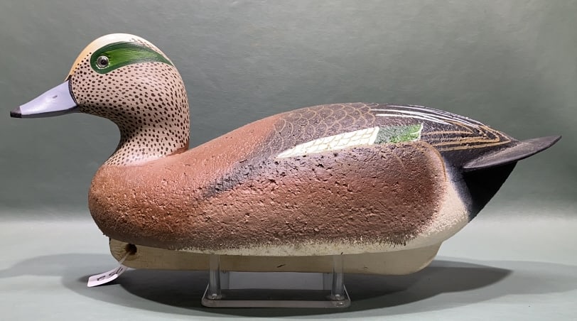 RON LABER CORK WIDGEON DECOY: 1995 - 16" LONG