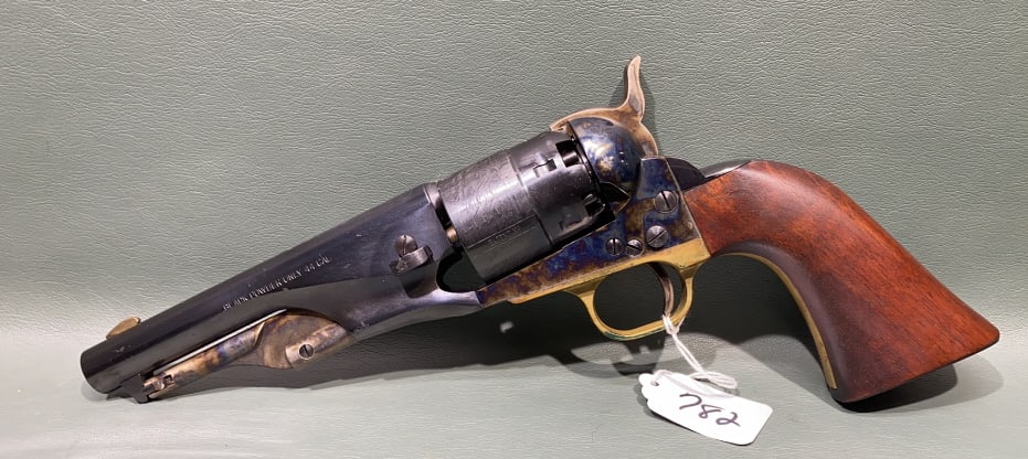 ITALIAN REPRODUCTION BLACK POWDER REVOLVER: ~