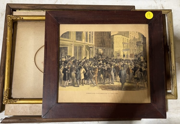 4 VARIOUS ANTIQUE FRAMED PRINTS (1 of 5)