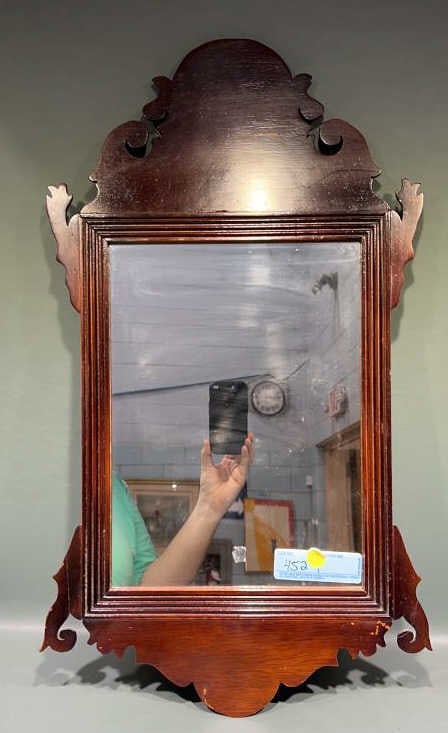 HANDMADE MAHOGANY CHIPPENDALE MIRROR (1 of 6)