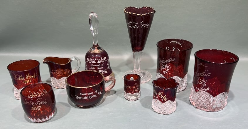 COLLECTION OF VARIOUS SOUVENIR GLASS (1 of 8)