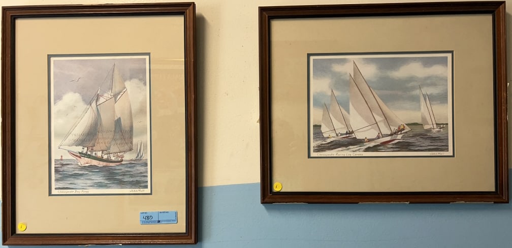 2 JOHN MOLL SAILINIG SHIP PRINTS (1 of 5)