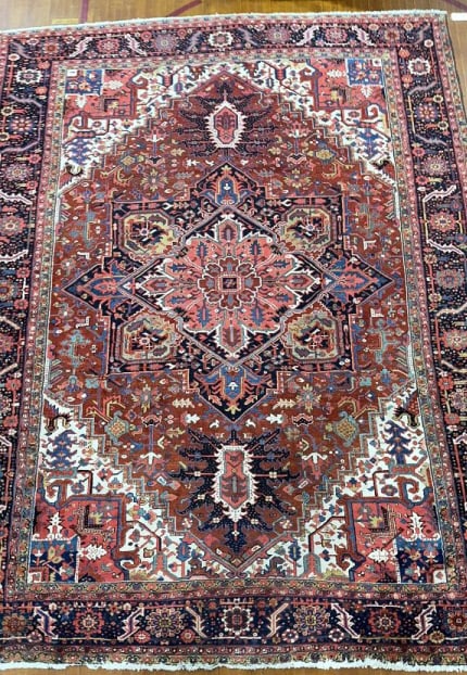 HANDMADE ORIENTAL HERIZ ROOM SIZE RUG (1 of 7)