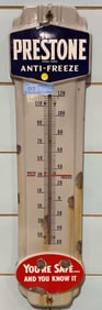 PRESTONE ANTI-FREEZE ADVERTISING THERMOMERTER