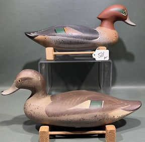 PAIR OF PATRICK VINCENTI GREEN-WINGED TEAL