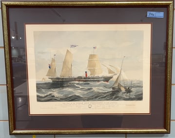"STEAM SHIP PRESIDENT" FRAMED PRINT
