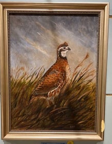 DAVE HAWTHORNE ORIGINAL PAINTING OF QUAIL