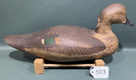 HARRY JOBES GREEN-WINGED TEAL HEN BRANDED CASTLE H