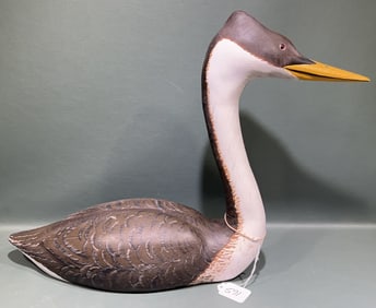 HUTCH CARVED GREBE 1986