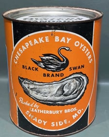 BLACK SWAN GALLON OYSTER CAN