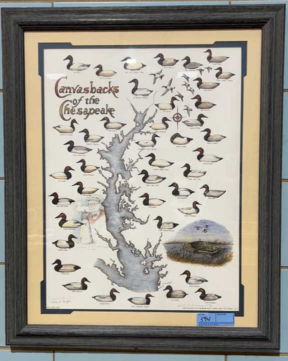 VALERIE LLOYD "CANVASBACK OF THE CHESAPEAKE" ~ PRI: ~ 30-1/2" X 25"