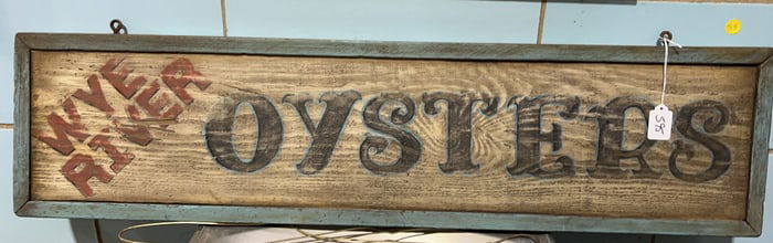 CONTEMPORARY WYE RIVER OYSTER SIGN