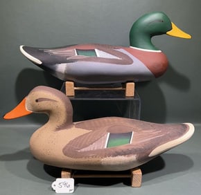 PAIR OF JIM PIERCE MALLARDS