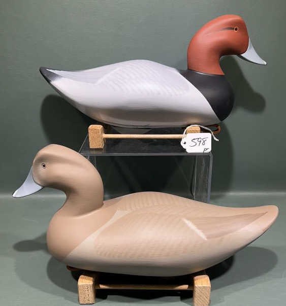 PAIR OF DANNY CARSON REDHEADS 1994: ~ 14" X 7-1/2"