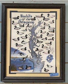 VALERIE LLOYD "BLUEBILLS OF THE CHESAPEAKE" PRINT