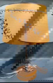 GUN LAMP W/ BIRD FLIGHT SPEED CHART SHADE