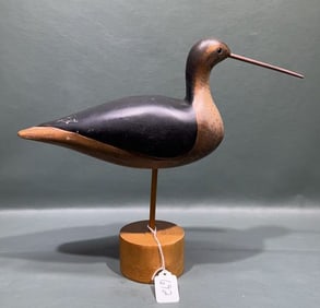 CONTEMPORARY CARVED WOODEN SHORE BIRD