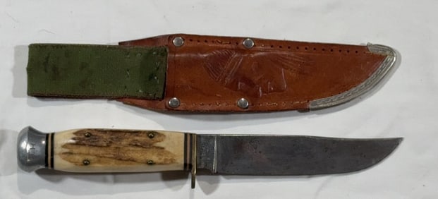 ANTON WINGEN JR STAG HANDLE KNIFE