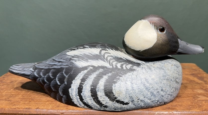 HUTCH BUFFLEHEAD DRAKE DECOY: ~ 10-1/2" X 4-1/2"