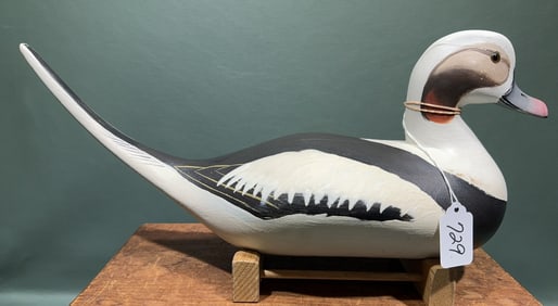 NORRIS PRATT CARVED OLD SQUAW PAINT BY BOB COLEMAN