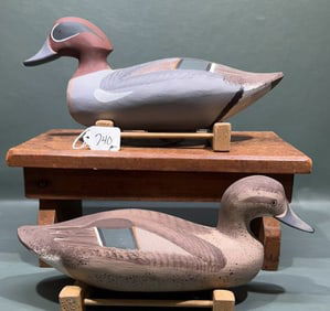 PAIR OF JIM PIERCE GREEN-WINGED TEAL