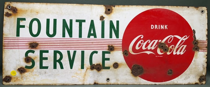 VINTAGE COCA-COLA ADVERTISING SIGN