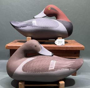 PAIR OF JIM PIERCE SLEEPING REDHEADS