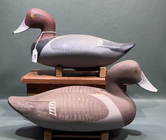 PAIR OF JIM PIERCE OVERSIZE REDHEADS