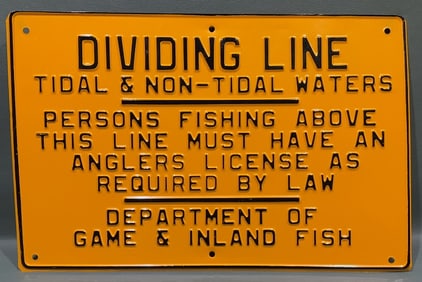 MARYLAND DEPARTMENT OF GAME DIVIDING LINE