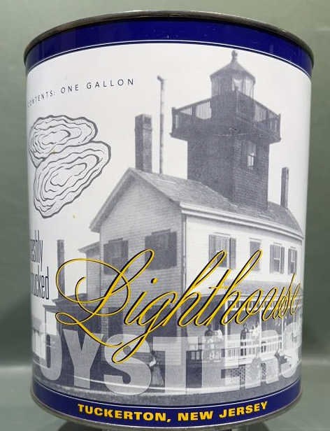 LIGHTHOUSE NEW JERSEY OYSTER CAN: ~