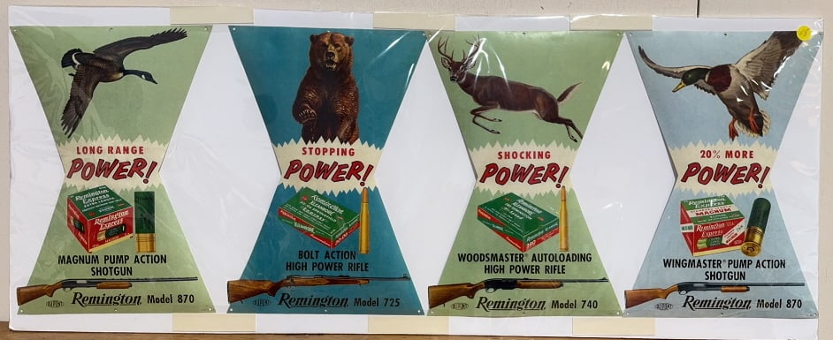 REMINGTON ADVERTISING BANNER: ~ 40" X 16"