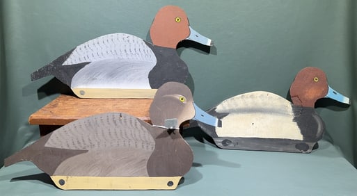 3 DAN BROWN REDHEAD SILHOUETTE DECOYS