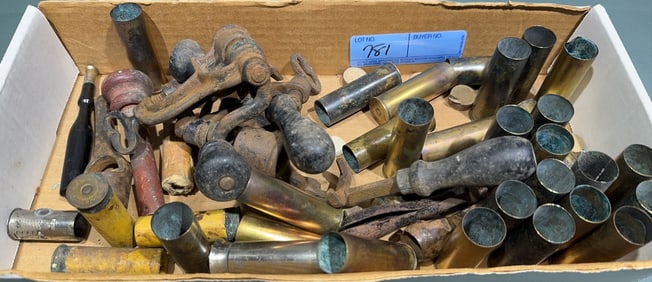 BOX OF RELOADING TOOLS