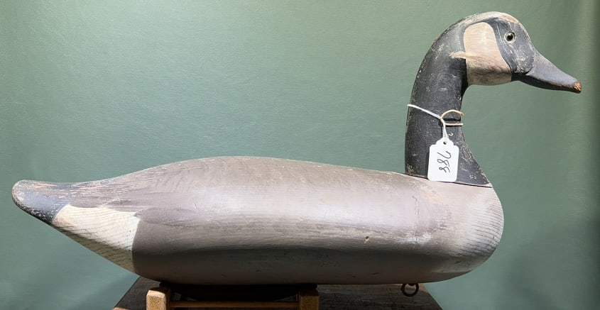 CHARLIE BRYAN CANADA GOOSE DECOY: ~ 23-1/2" X 11"