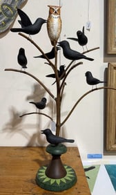 M. K. SCHEEL BIRD TREE OF CROWS