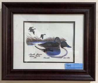 PAUL SHERTZ PAINTING OF CHARLIE BRYANS PINTAILS