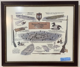 PAIL SHERTZ HUNTING ON CHESAPEAKE BAY PRINT