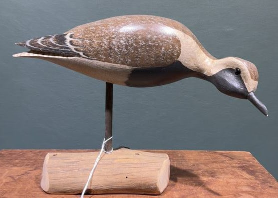H. V. SHROURDES SHORE BIRD: ~ 10" X 7-1/2"