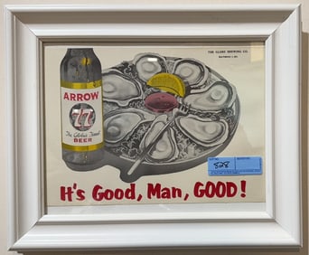 ARROW 77 OYSTER ADVERTISING SIGN