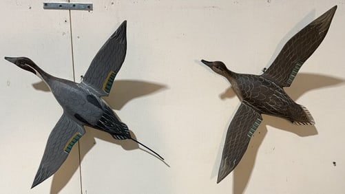 PAIR OF JIMMY BOWDEN FLYING PINTAILS