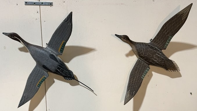 PAIR OF JIMMY BOWDEN FLYING PINTAILS: ~