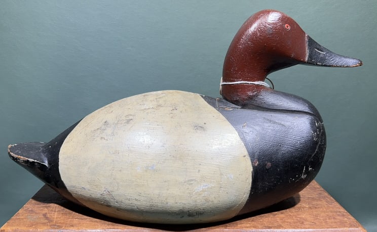 CANVASBACK NEW ENGLAND BRANDED "WHC": ~ 16" X 8-1/2"