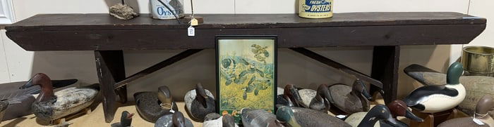 ANTIQUE PAINTED BENCH