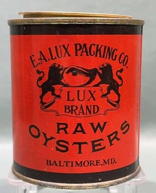 E - A - LUX PACKING CO. BALTIMORE MD PINT CAN