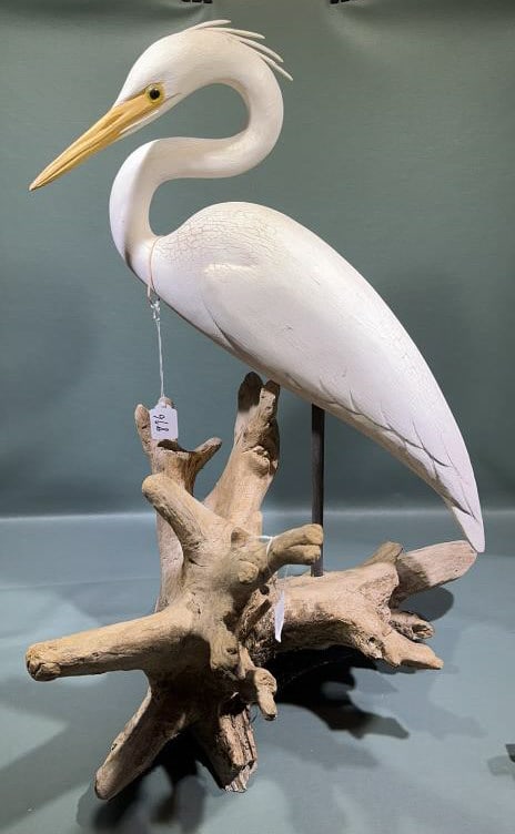 EDDIE WOZNY EGRET CAMBRIDGE MD: ~ 27" X 24"
