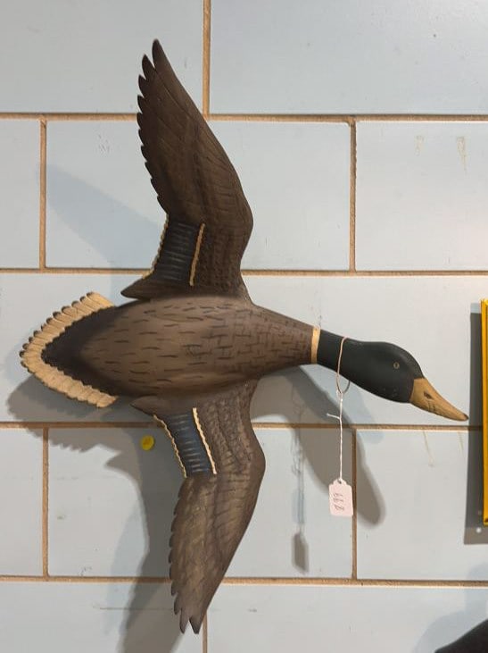 BILL BIRCH FLYING MALLARD DECOY: ~