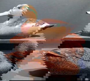DOT QUILLEN WIDGEON & ED GRAY DECORATIVE DECOY