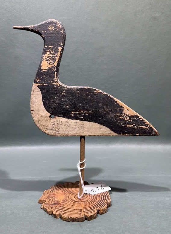 FLATTY SHORE BIRD SIGNED: ~ 10-1/2" X 7"