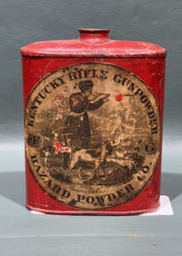 KENTUCKY RIFLE GUNPOWDER TIN